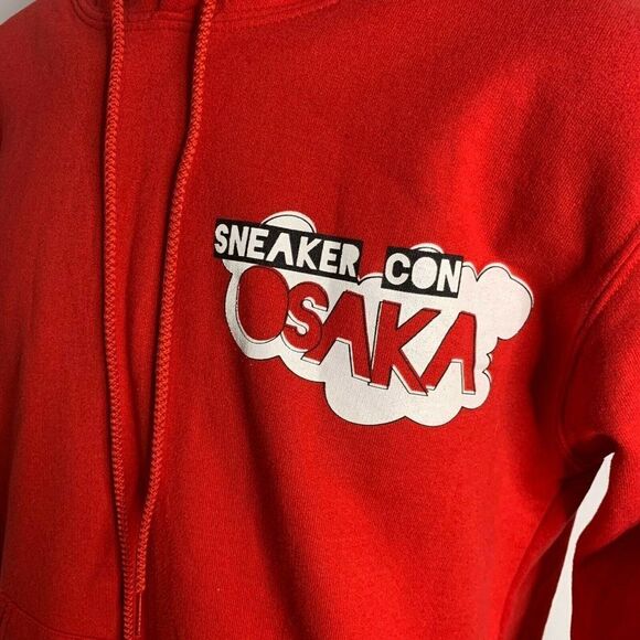 Sneaker Con Osaka Hoodie Sweatshirt M Red Lion Graphic Pullover Japan - Picture 3 of 8